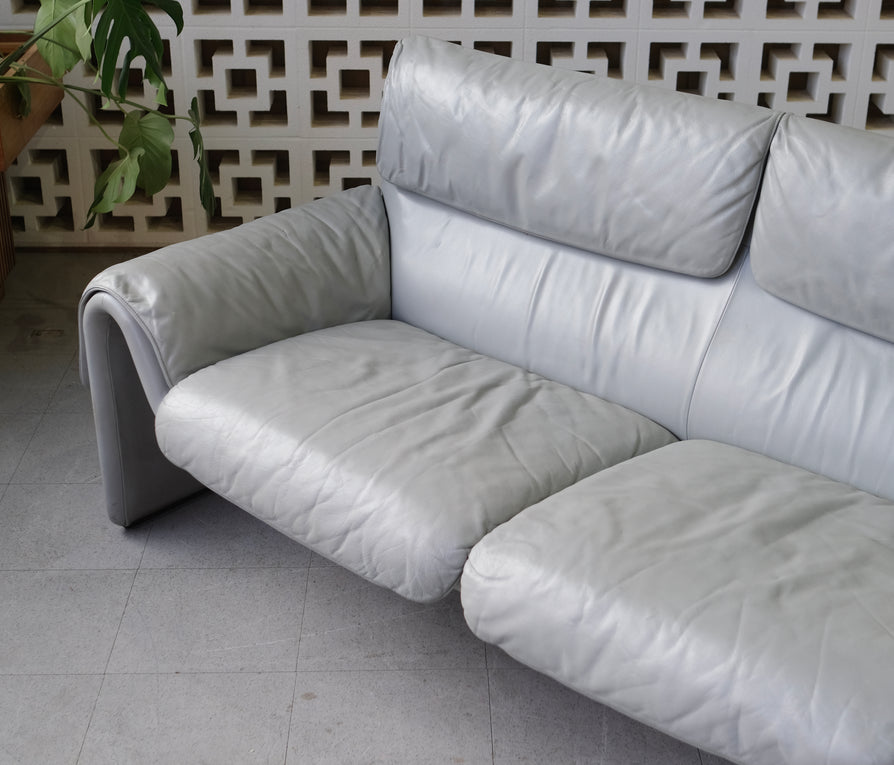 1980s De Sede 2011/2 Sofa in Grey Leather