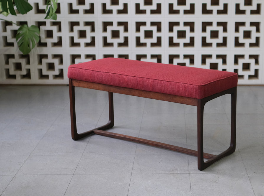 Gerald Easden Bench in New Upholstery