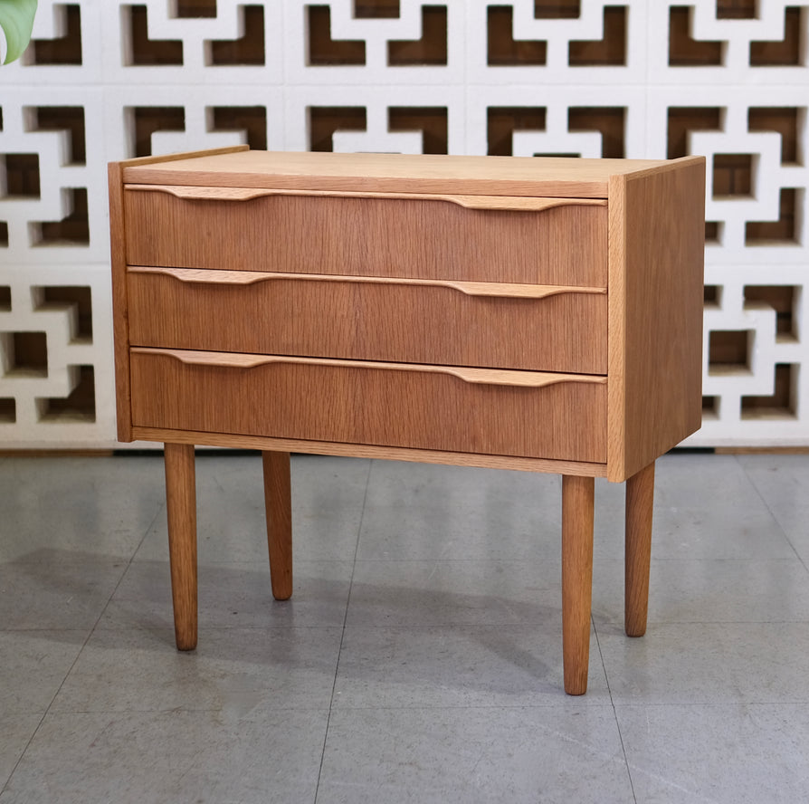 Danish Small Chest of Drawers / Bedside Table