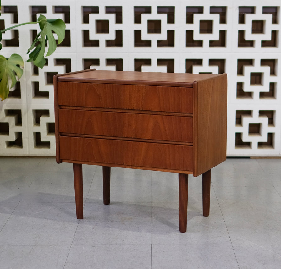 Danish Bedside Table / Chest of Drawers in Teak