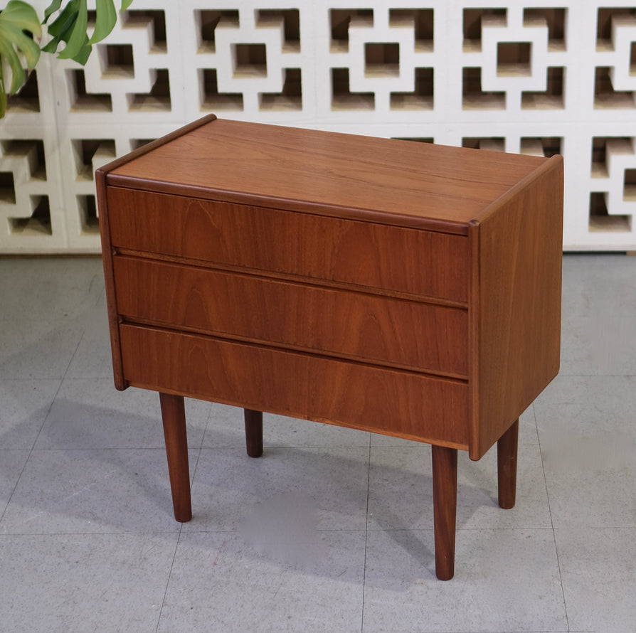 Danish Bedside Table / Chest of Drawers in Teak