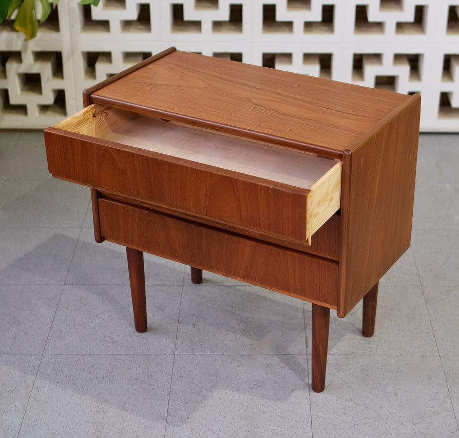 Danish Bedside Table / Chest of Drawers in Teak