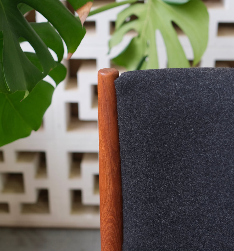 Four Mid-Century Dining Chairs in Teak