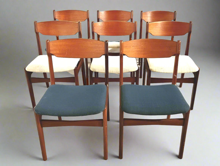 Set of Eight Findahls Dining Chairs in Teak
