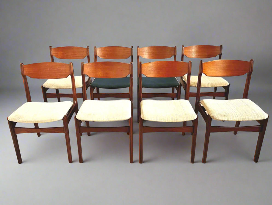 Set of Eight Findahls Dining Chairs in Teak