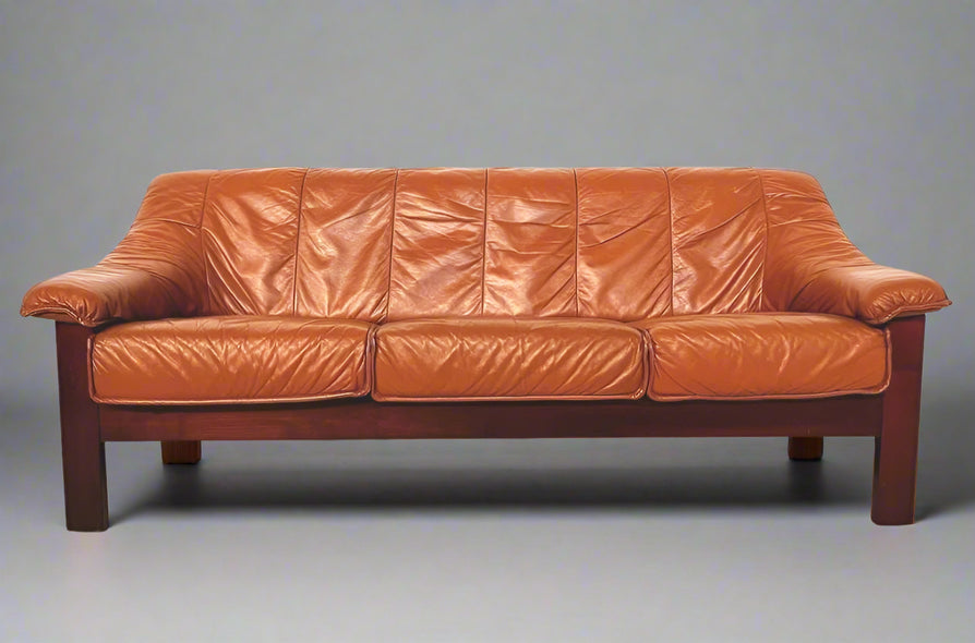 1980s Danish Three Seater Sofa