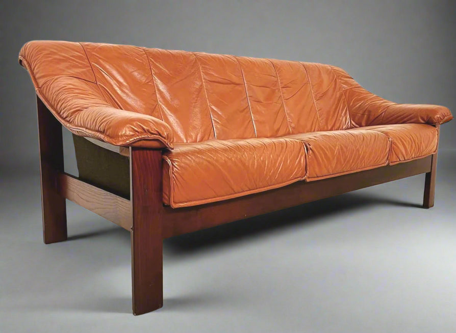 1980s Danish Three Seater Sofa