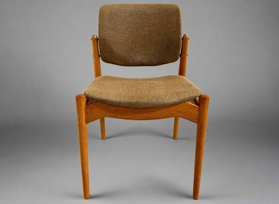 Set of Six "Captains" Dining Chairs by Erik Buch in Oak