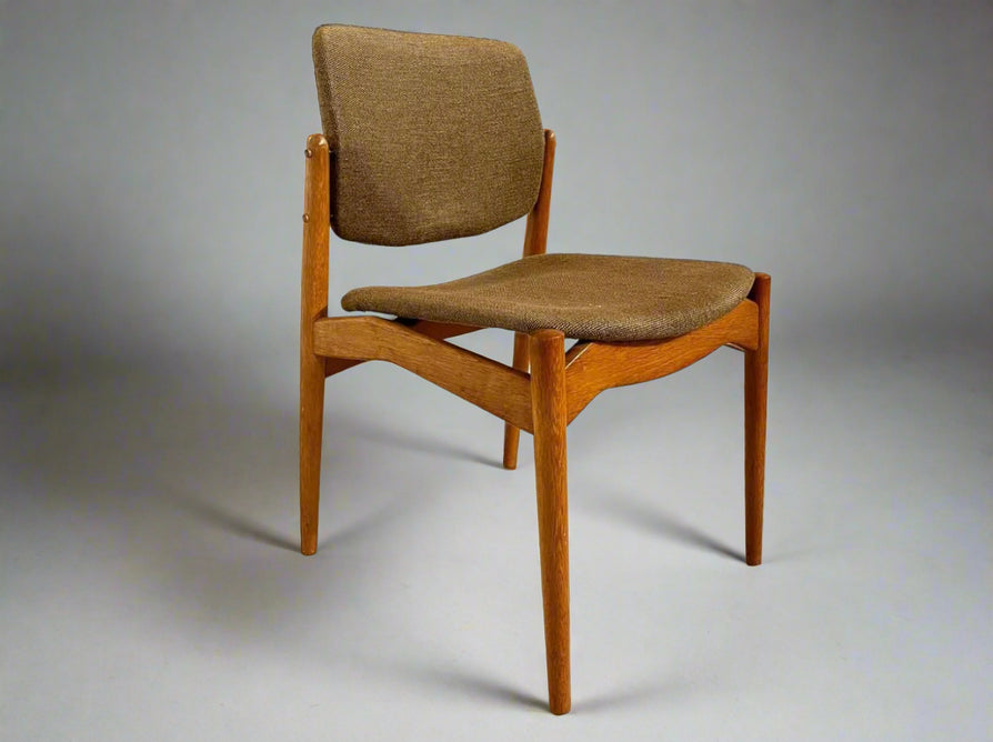 Set of Six "Captains" Dining Chairs by Erik Buch in Oak