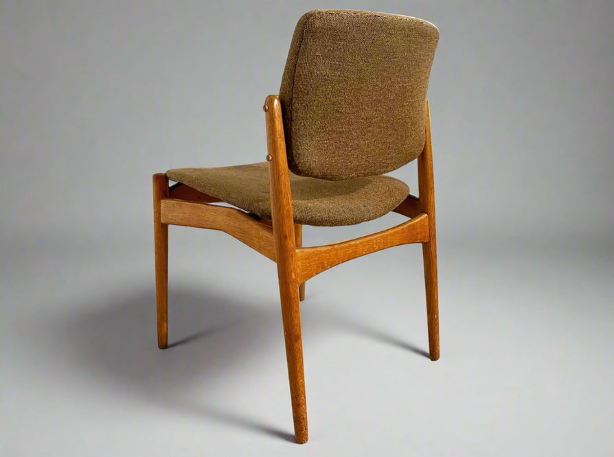 Set of Six "Captains" Dining Chairs by Erik Buch in Oak