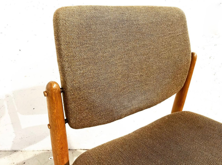 Set of Six "Captains" Dining Chairs by Erik Buch in Oak