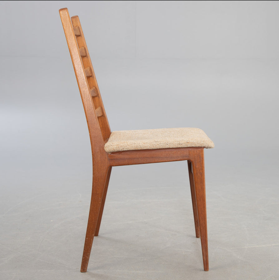 Four High-Back Danish Dining Chairs