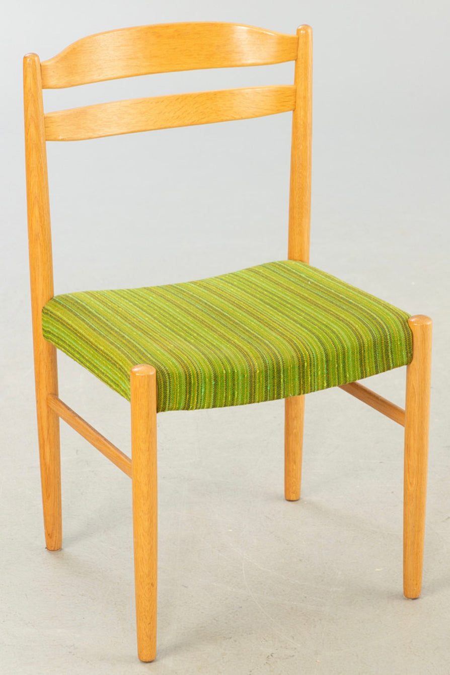 Six Swedish Dining Chairs in Oak