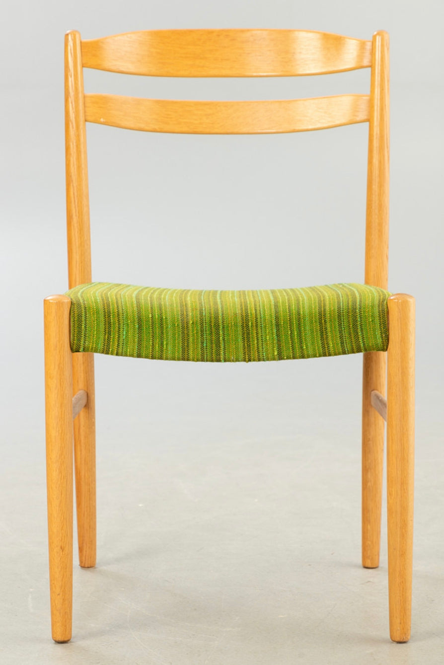 Six Swedish Dining Chairs in Oak