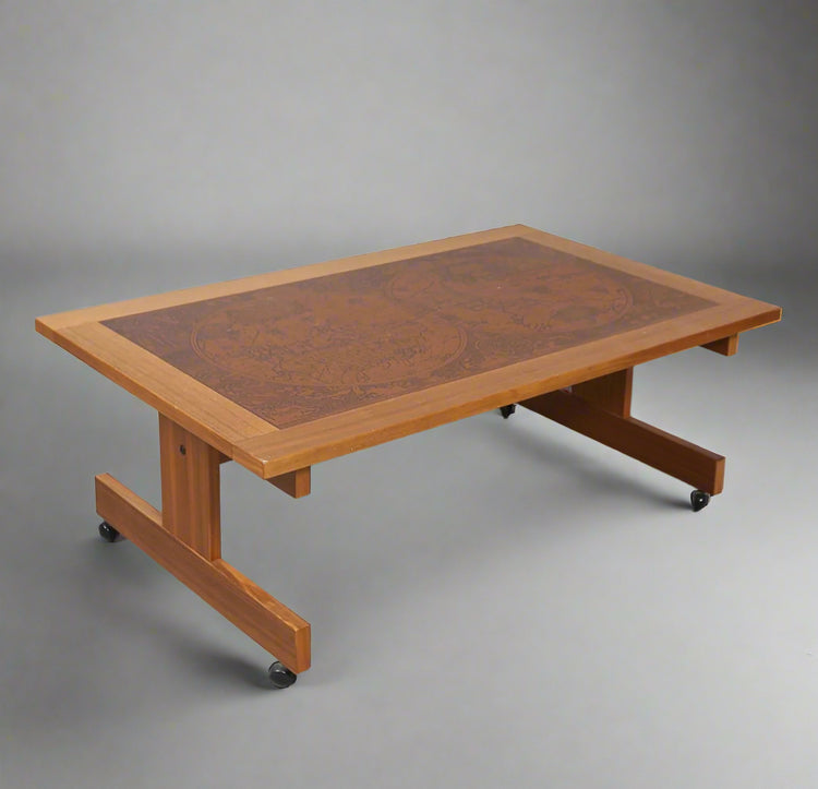 Swedish Coffee Table on a Pedestal Base