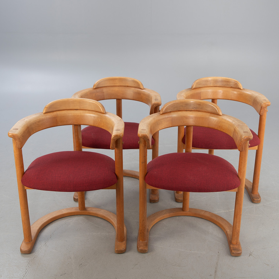 Four 1980s Austrian Dining Chairs