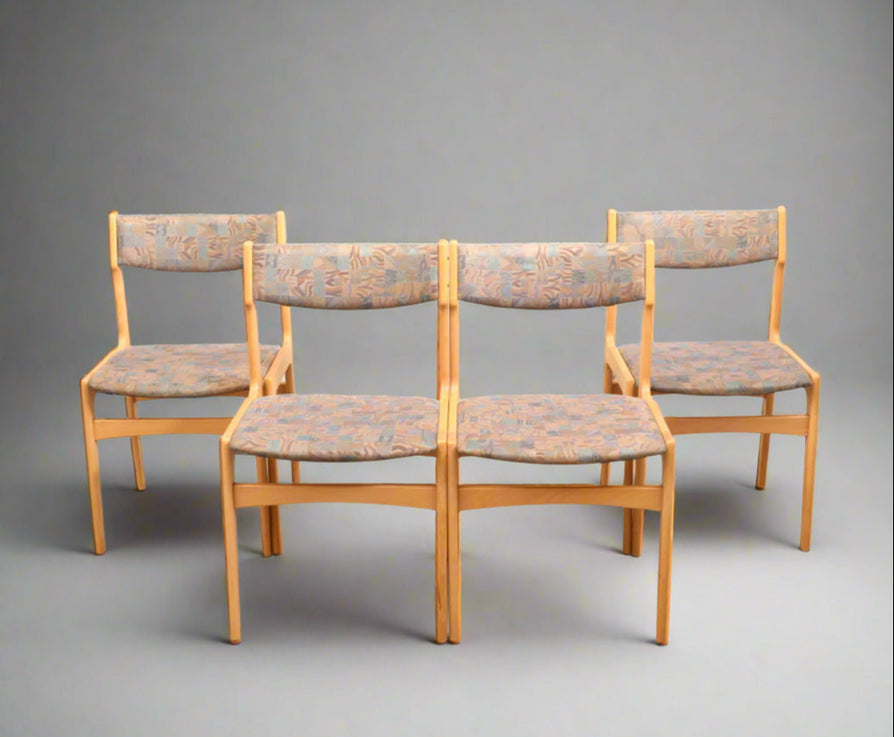 Four Erik Buch Dining Chairs in Oak