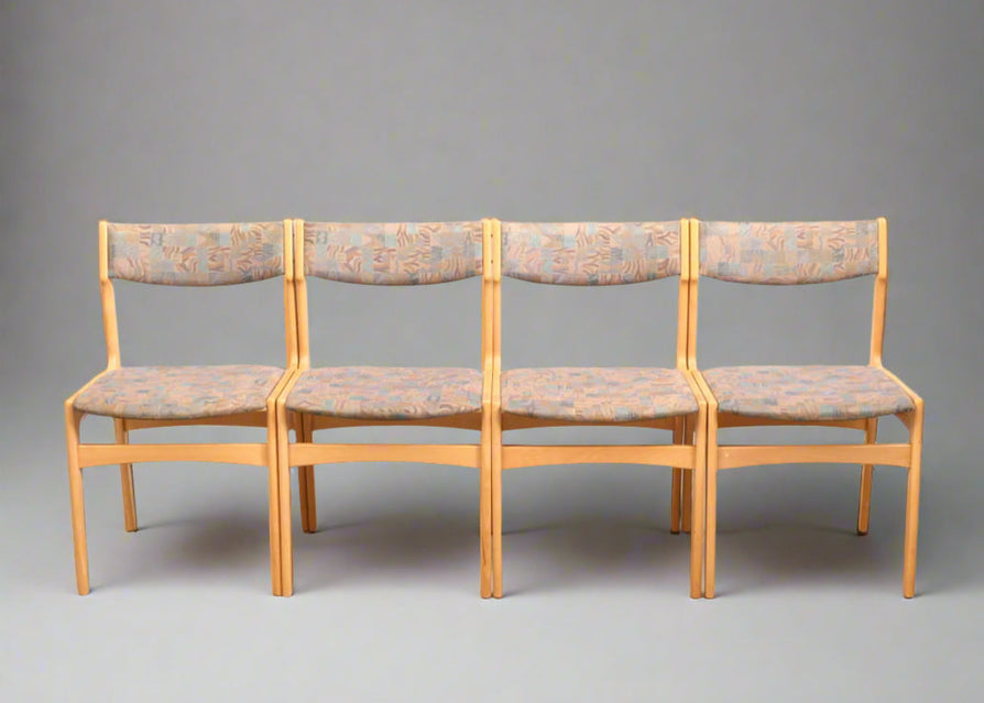 Four Erik Buch Dining Chairs in Oak