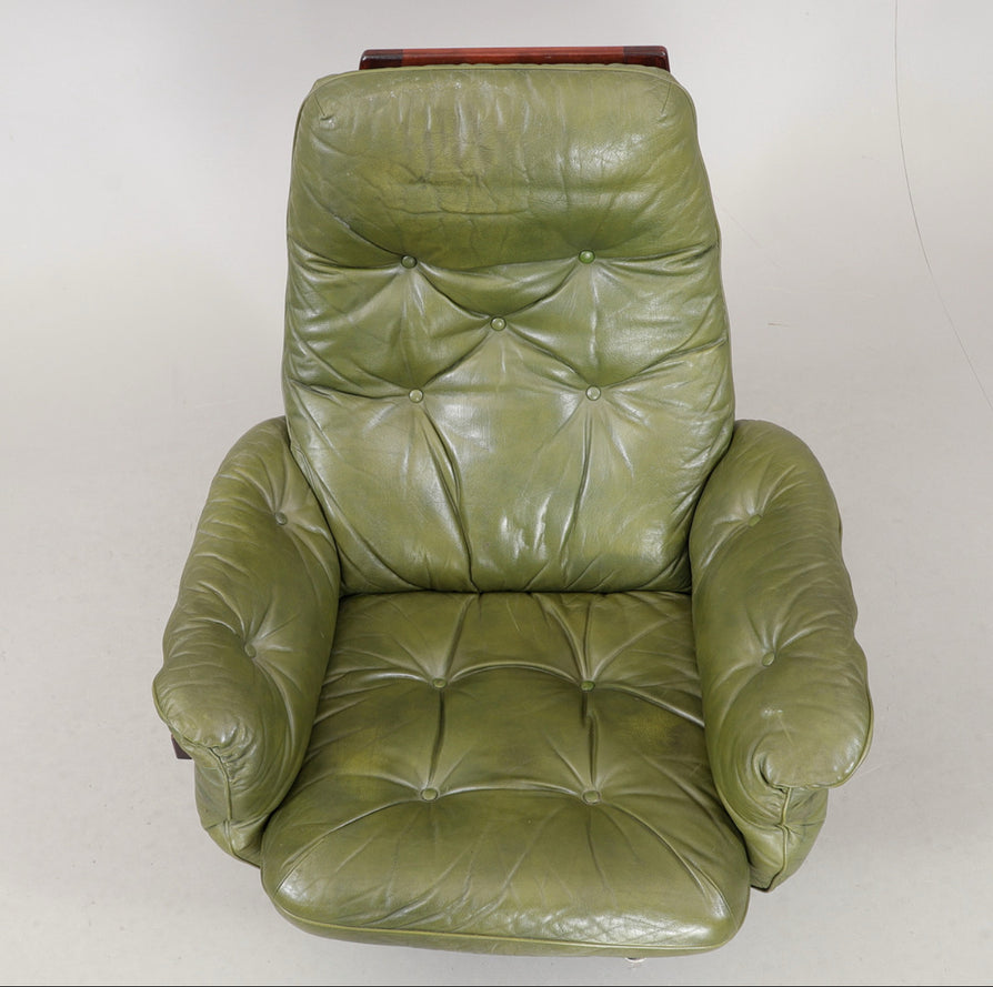 Göte Möbler Swivel Lounge Chair & Footstool.