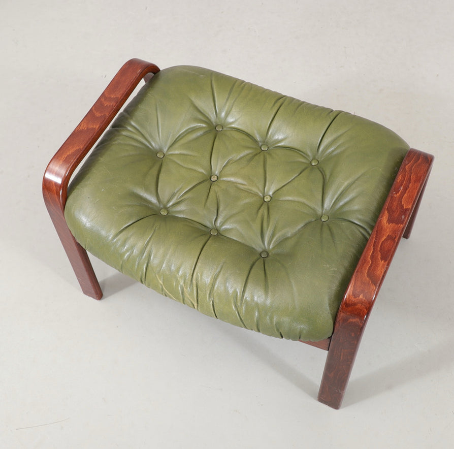 Göte Möbler Swivel Lounge Chair & Footstool.