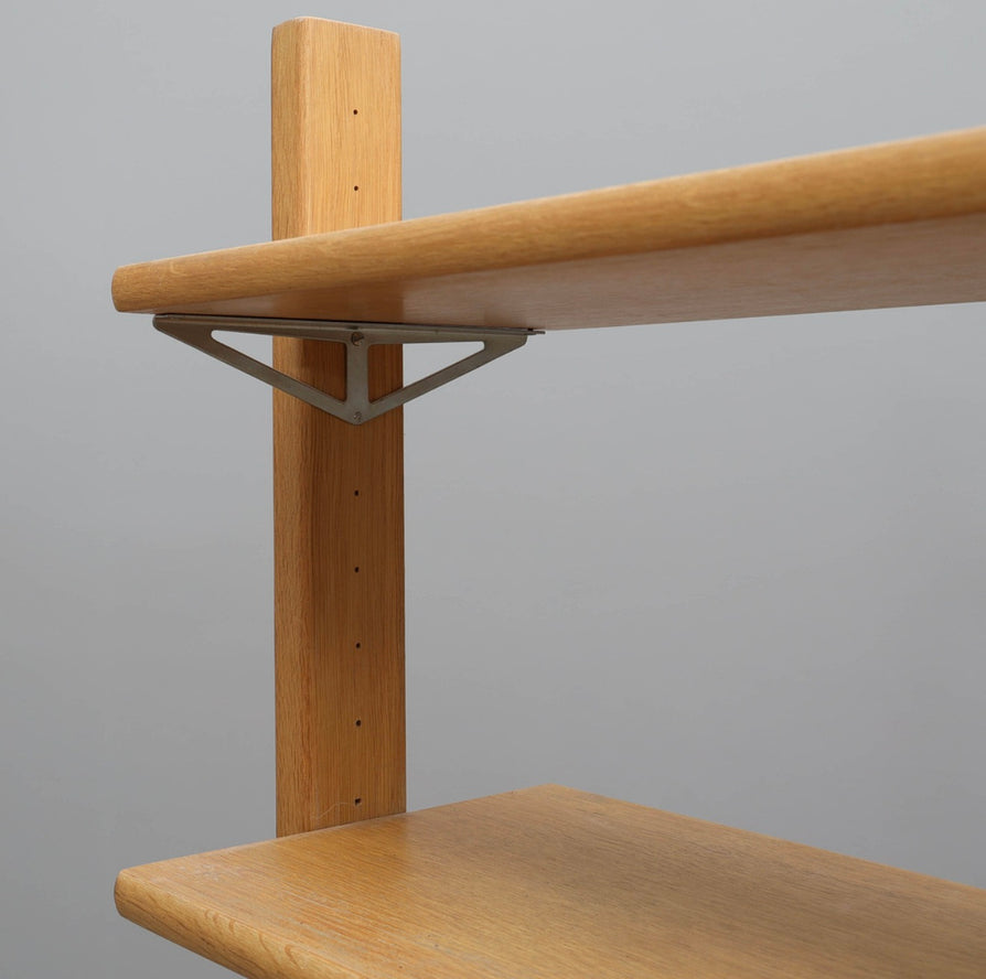Pair of Standalone Swedish Bookcase Units in Oak