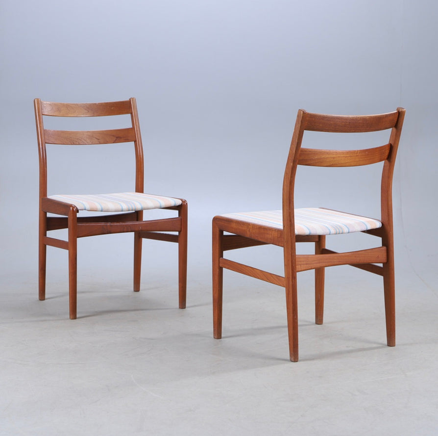 Four Swedish Dining Chairs in Teak