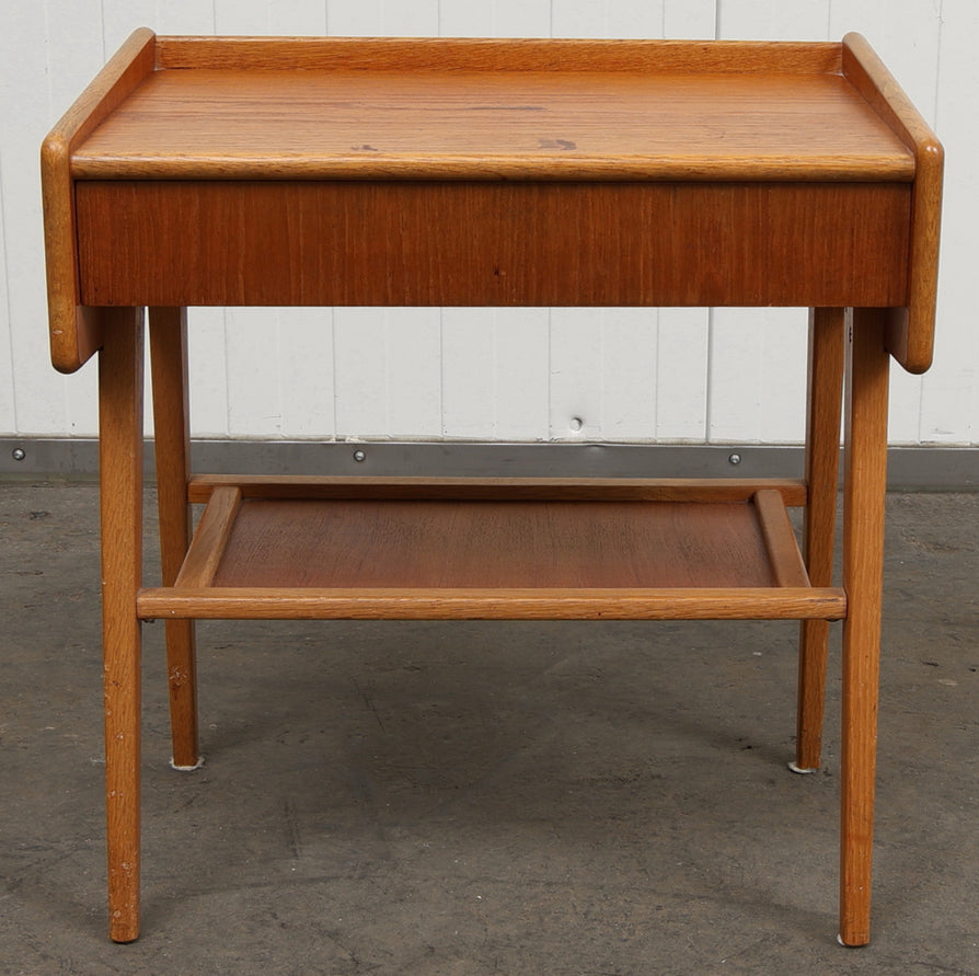 Swedish Bedside Table in Teak