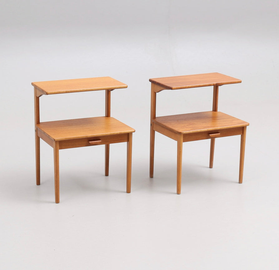 Pair of Teak Bedside Tables