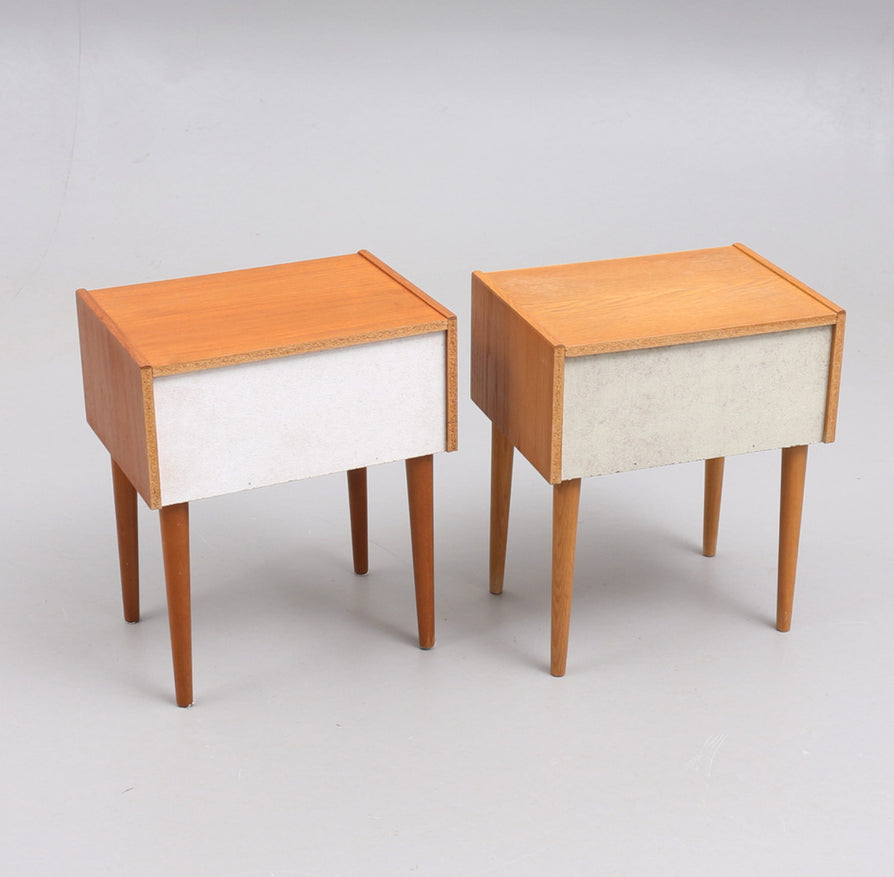 Pair of Teak Bedside Tables