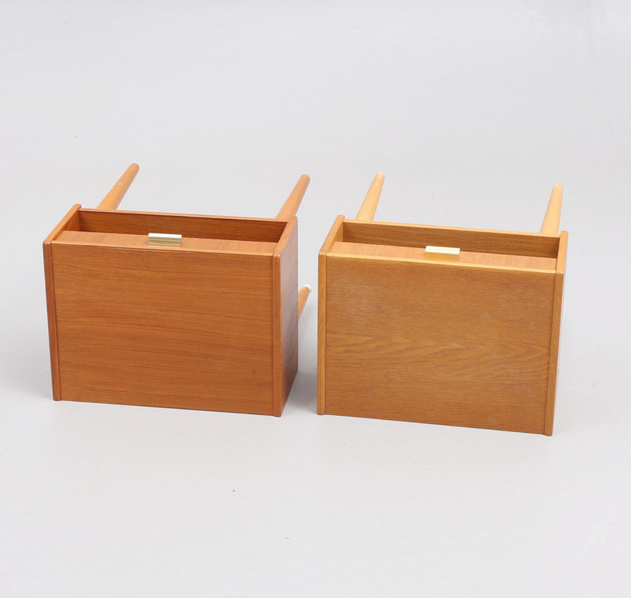 Pair of Teak Bedside Tables