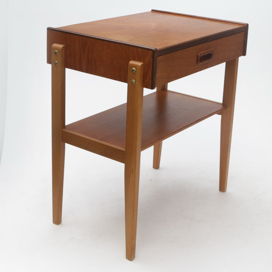 Single Bedside Table in Teak