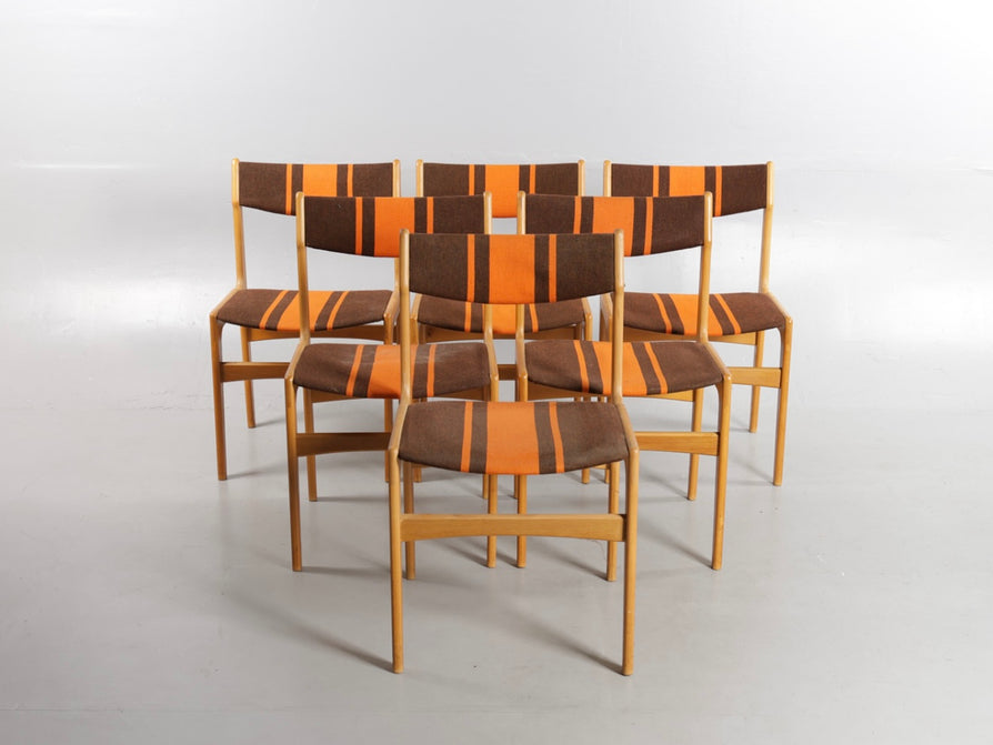 Six Erik Buch Dining Chairs in Oak
