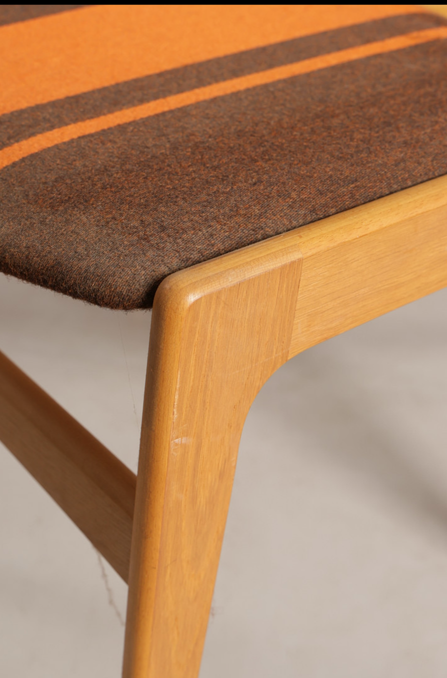 Six Erik Buch Dining Chairs in Oak