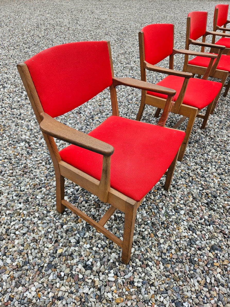 Danish Armchair in Oak & Wool
