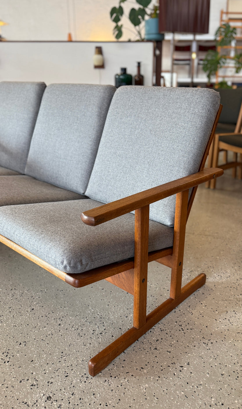 Jørgen Bækmark Sofa in European Oak and Wool