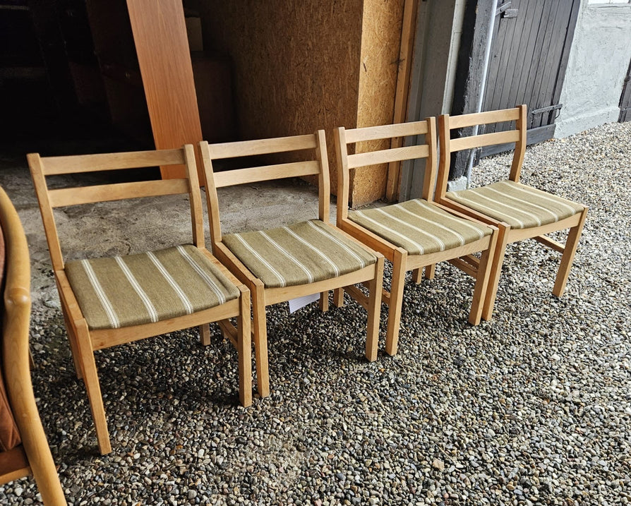 Four Danish Dining Chairs in Oak