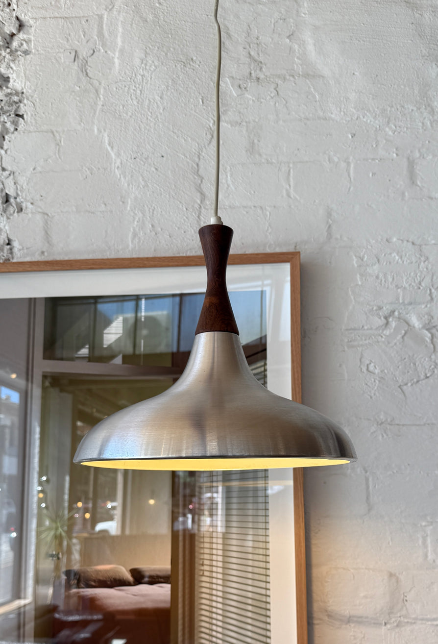 Danish Pendant in Brushed Aluminium