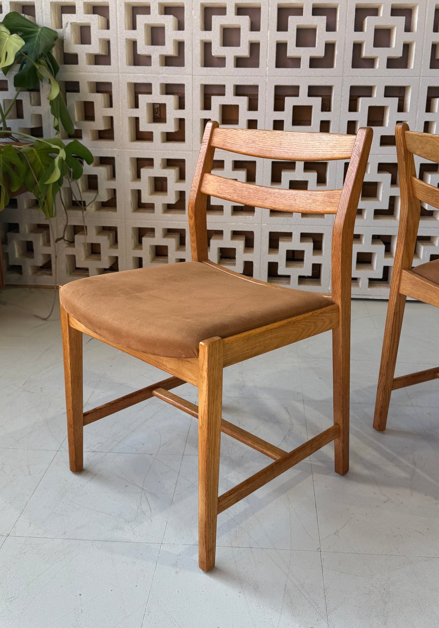 Four Erik Wørtz Dining Chairs in Oak