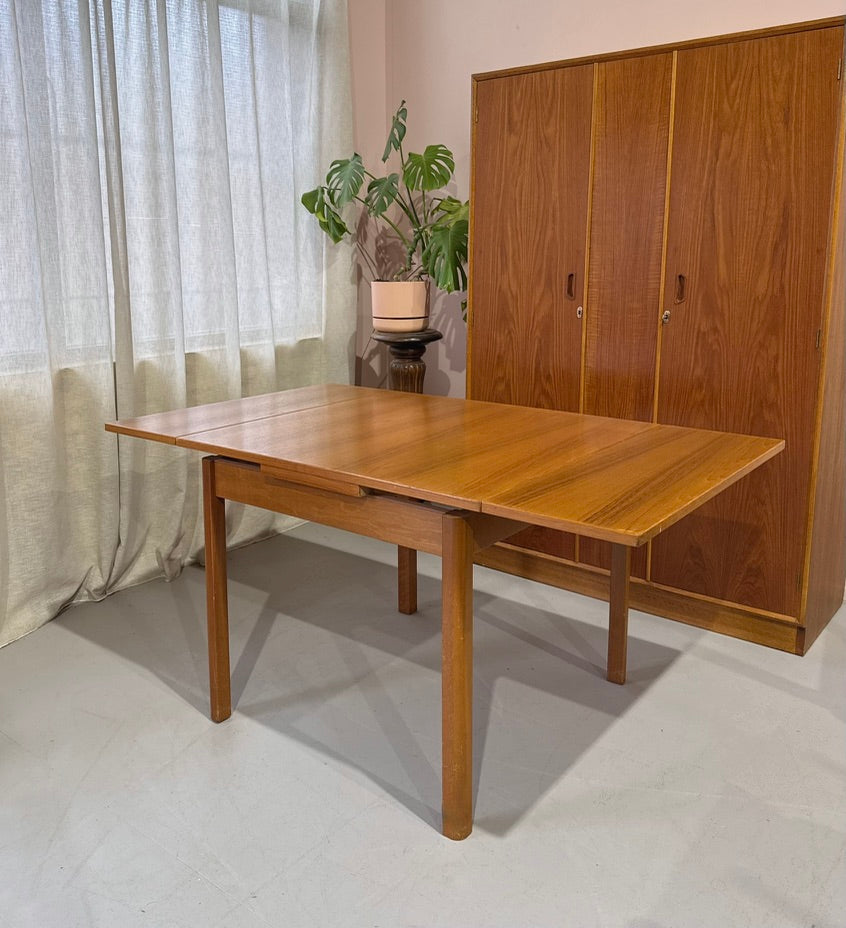 Mid-Century Square Extension Dining Table