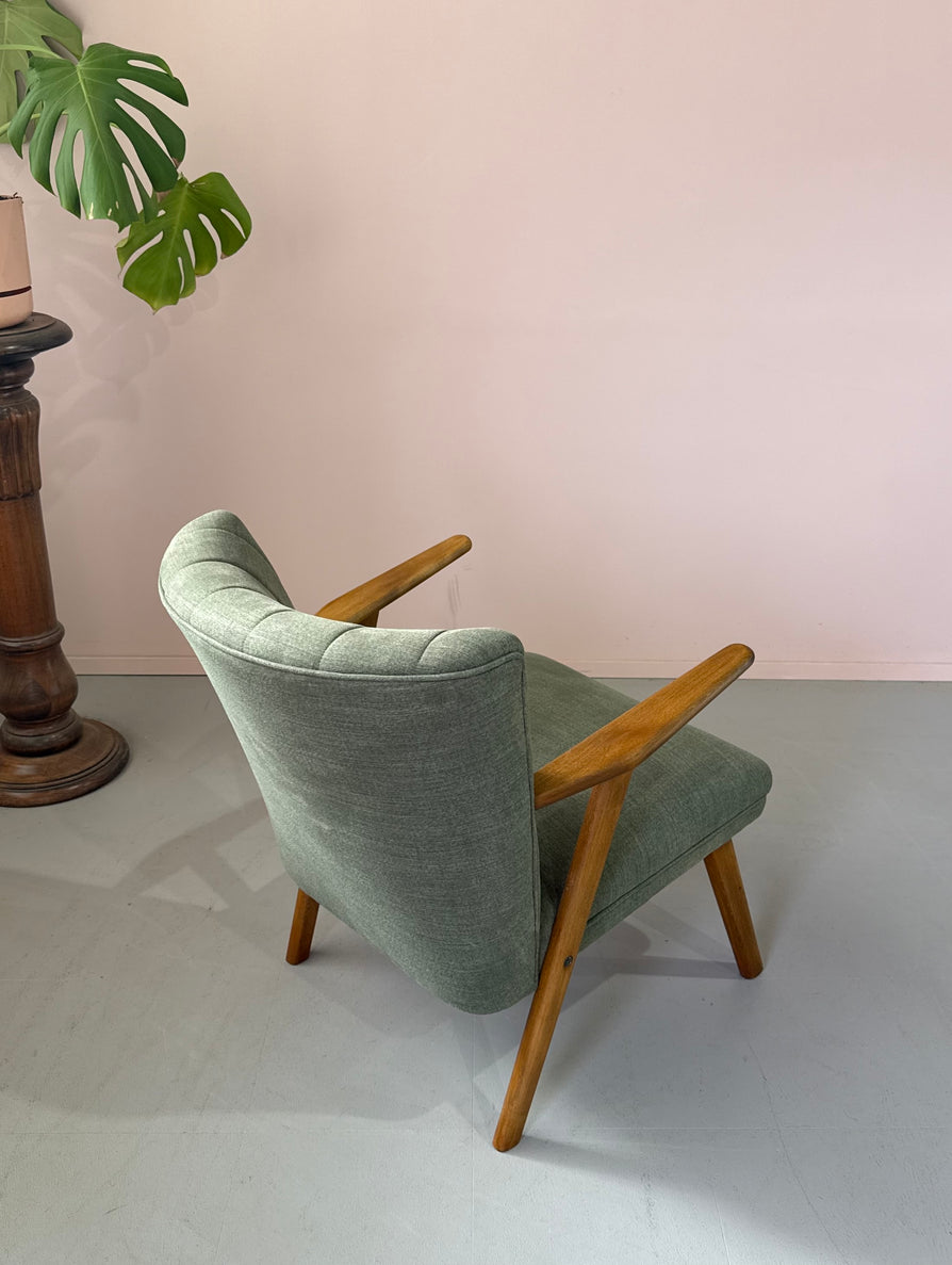 Danish Cocktail Chair in New Fabric