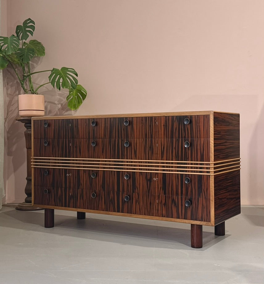 Deco Chest of Drawers in Macassar Ebony