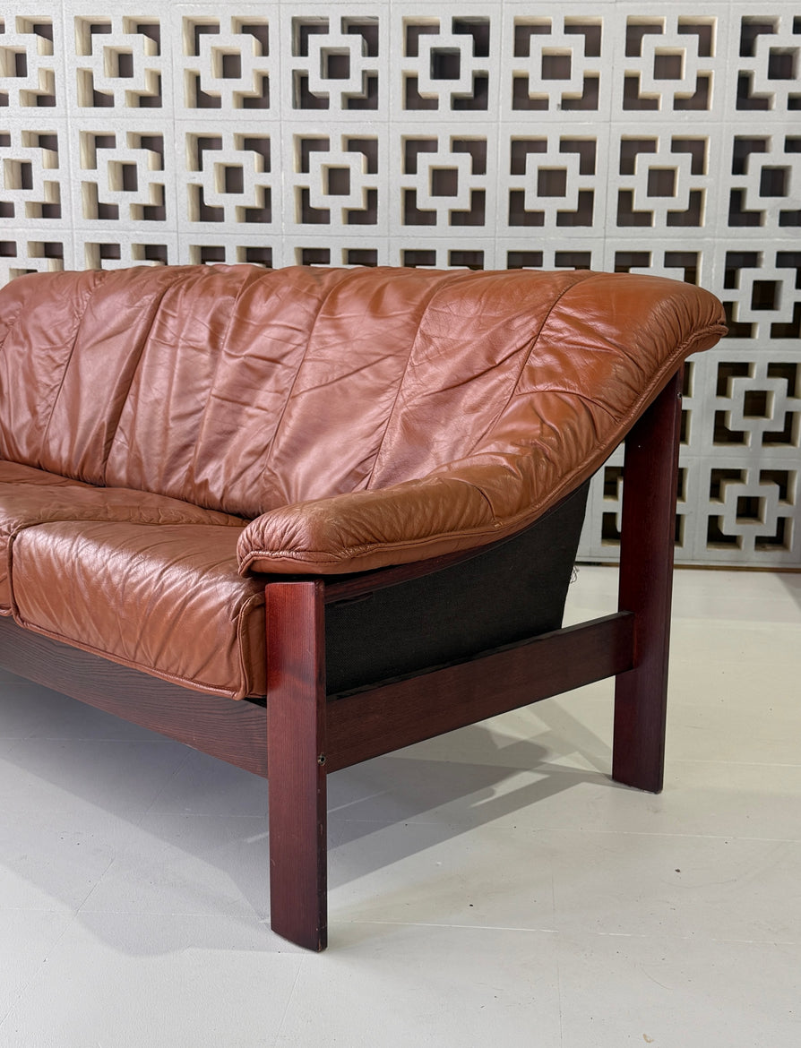 1980s Danish Three Seater Sofa