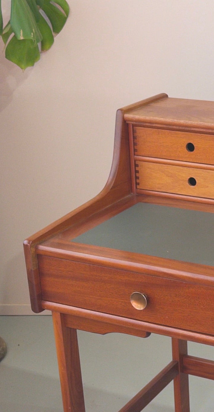 Danish Secrétaire / Bureau  Desk Unit in Teak