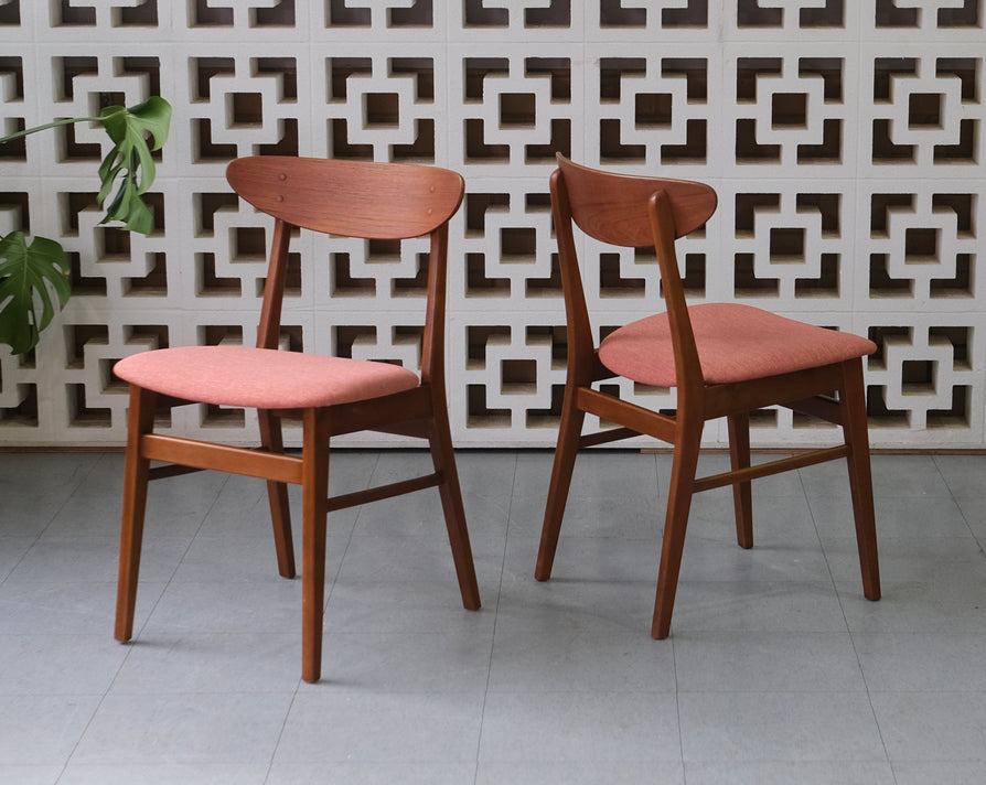 Six Farstrup Dining Chairs in Fabric