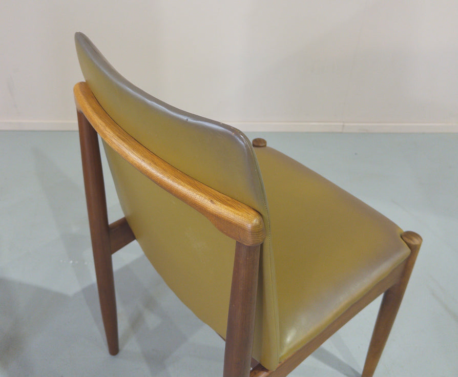 Six Rodd "Slab" Dining Chairs in Original Vinyl