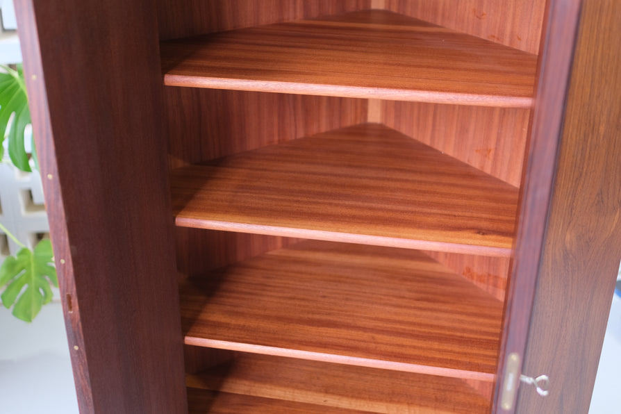 Danish Corner Cabinet in Rosewood