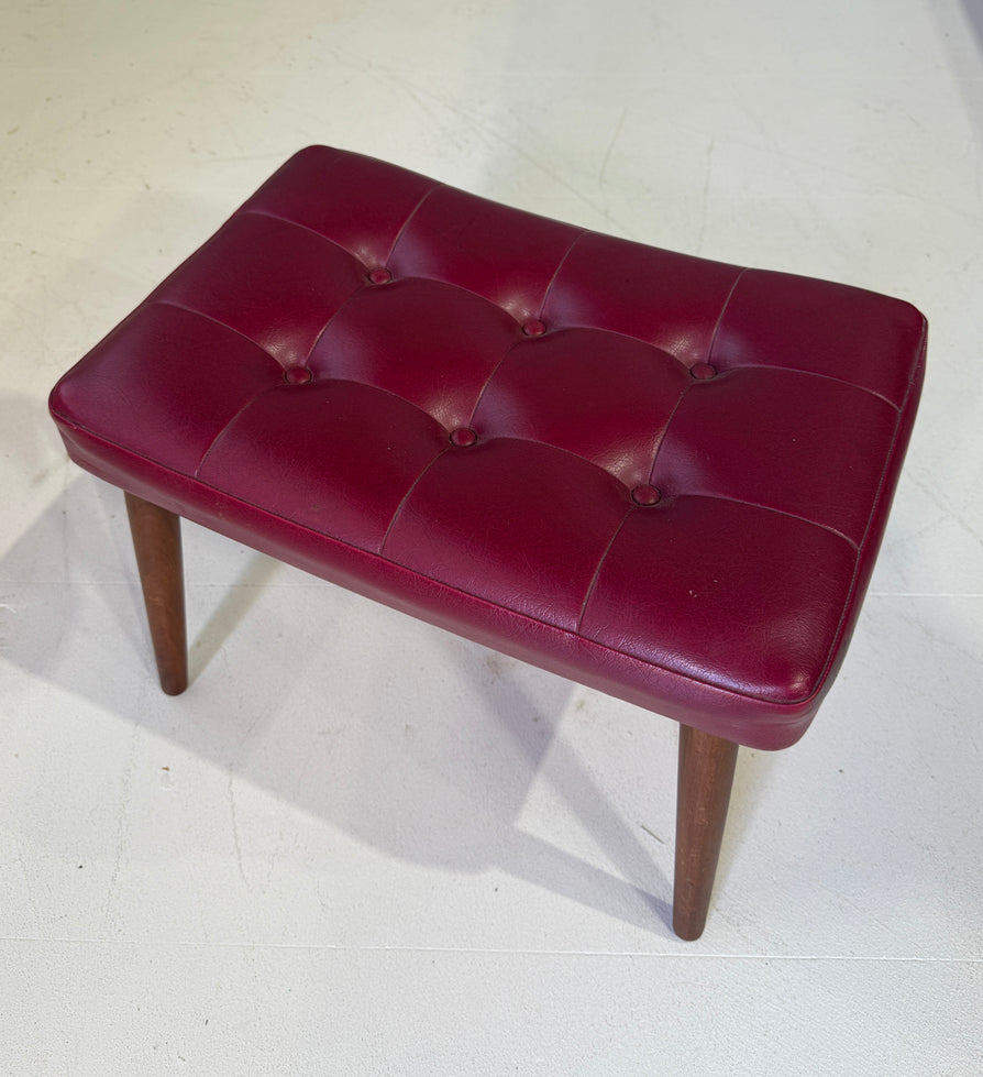 Danish Footstool in Original Vinyl