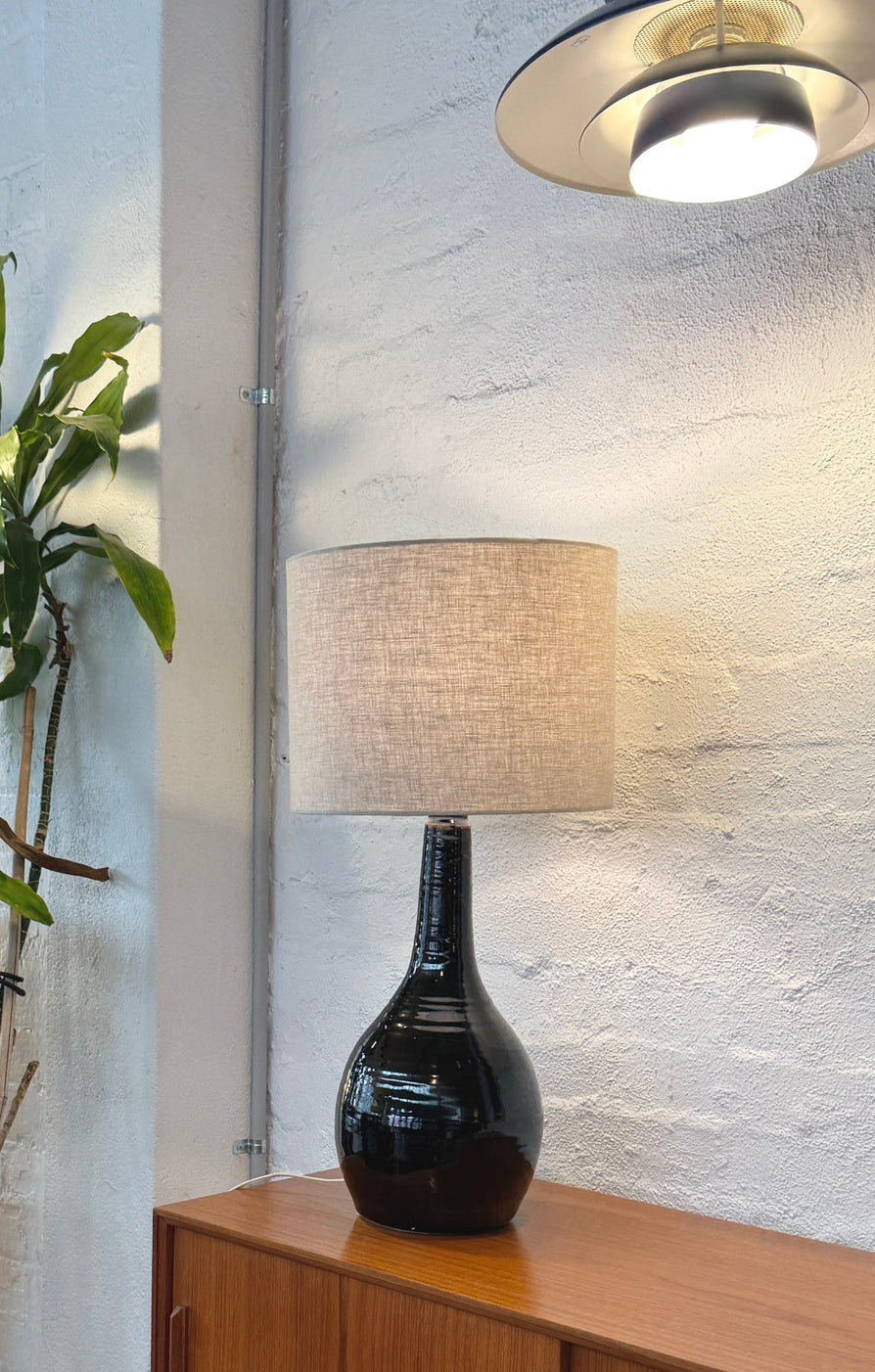 “Old Ballarat” Glazed Stoneware Table Lamp