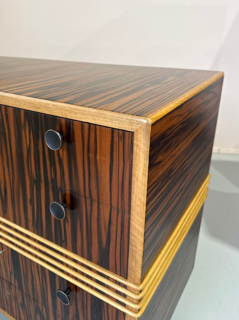 Deco Chest of Drawers in Macassar Ebony