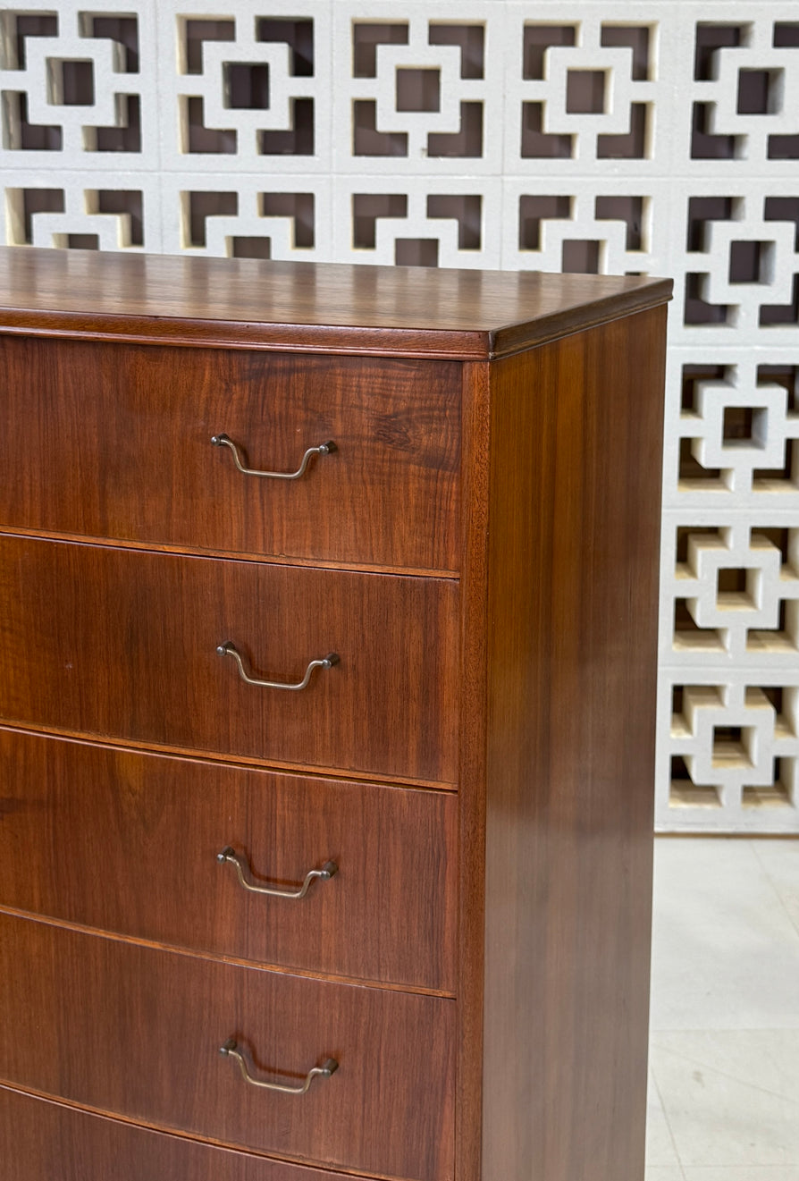 Early Danish Tallboy in Walnut